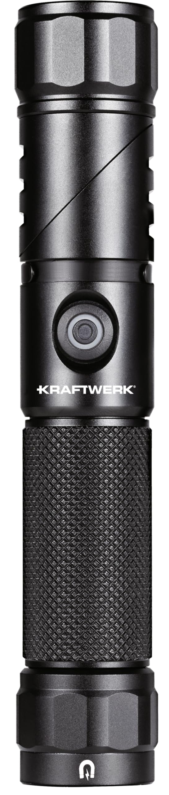 KRAFTWERK Taschenlampe LED Aufladbar | Werkstattlampe mit 90° schwenkbarem Kopf | Arbeitsleuchte magnetisch & wasserdicht IP65 | KRAFTWERK LED Arbeitsleuchte Art. Nr. 701.001.009