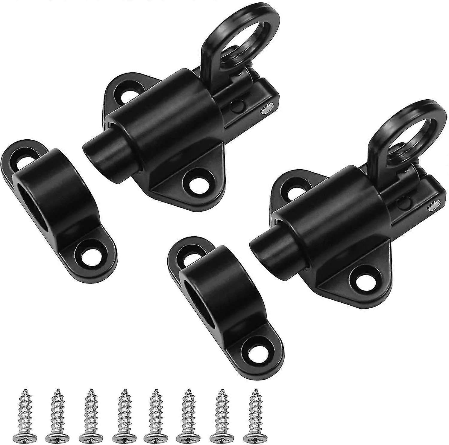 Joyhappst Image Color Dww-2 Pieces Sliding Door Latch Spring Latch Sliding Door Latch Sliding Garage Door Latch