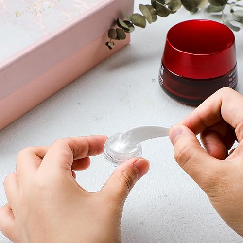 Miniatura 5 de Jinei 500 recipientes vacíos de muestra de 0.11 onzas con tapas, tarros pequeños de plástico para muestras redondas de 0.1 fl oz de capacidad, para