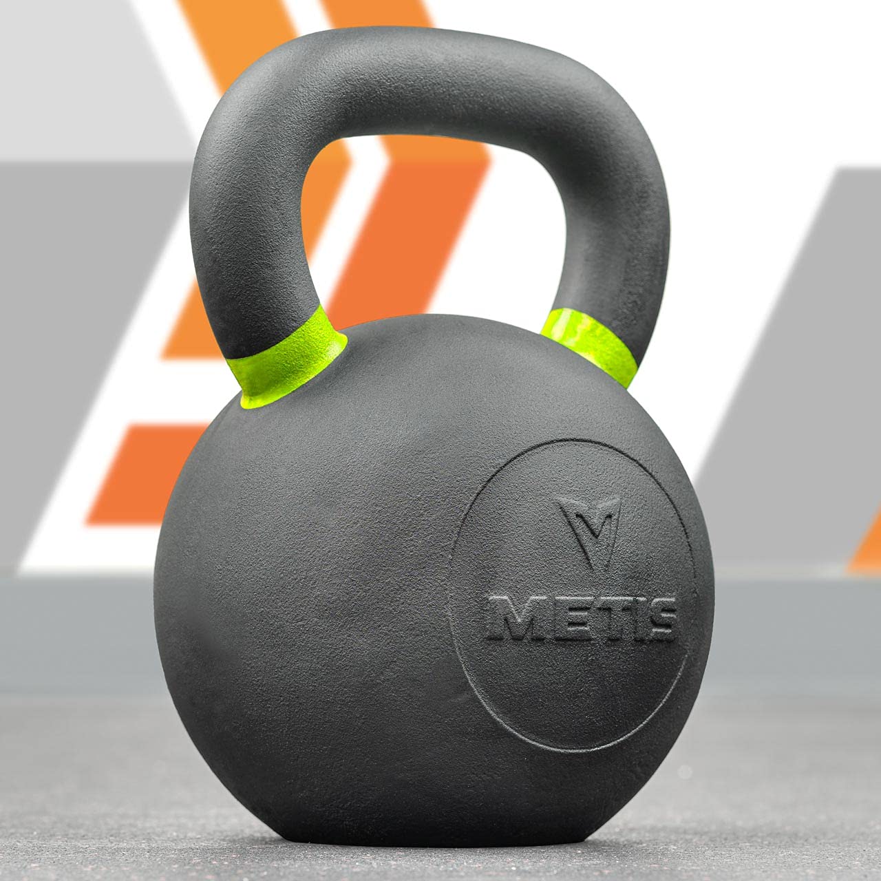 METIS Profi Gusseisen-Kettlebell [4 kg - 40 kg] | Professionelle Fitnessausrüstung - Strapazierfähige Hantel | Krafttraining/Funktionelles Training | Einzeln oder als gesamtes Set verkauft (40 kg)