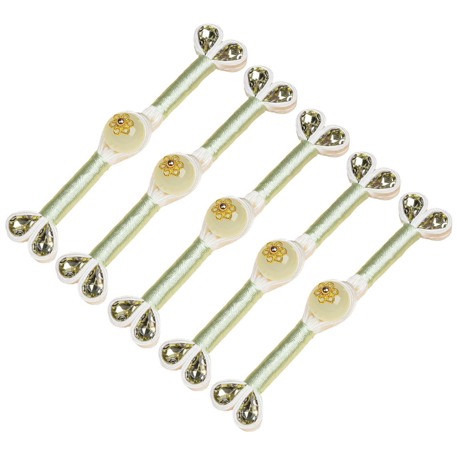 Zxfdsfdbnm Nn 5Pcs Cheongsam Knot Button Decorative Chinese Knot Button Sewing Closure Fasteners For Dress Cloaks Coat Decoration Sateen Tailcoat Tie Clip