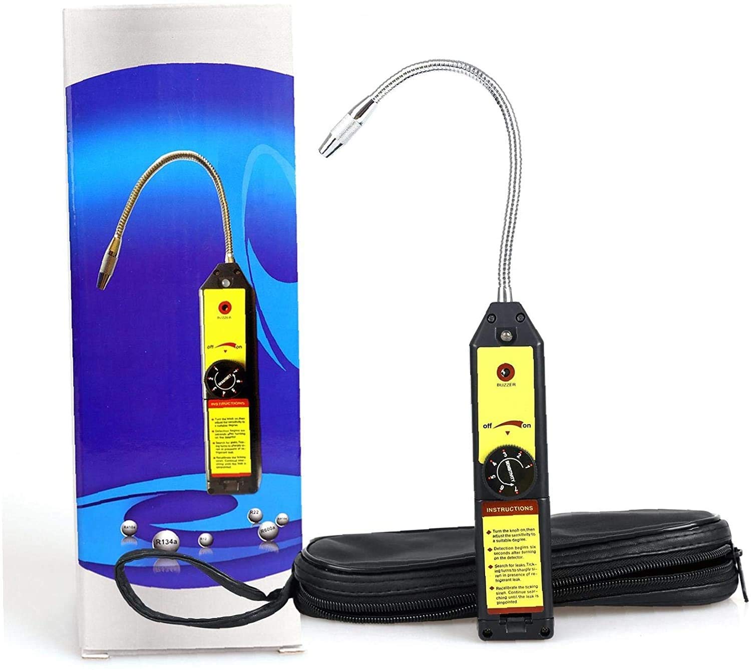 WJJ Rilevatore di perdite alogene WJL-6000 Refrigerant Gas Detector Detector Air HVAC Checker R22 R134A CFCs HCFCs HFCS Detector Alta precisione avvisare