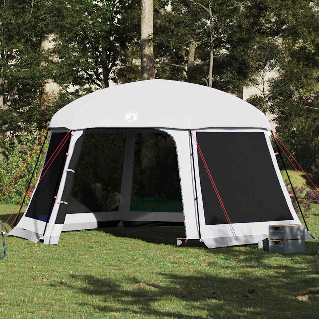 Tente Piscine Amovible Gris 618x pour Camping, Plein air, Plage et fête, léger, avec moustiquaire, Double Toit Amovible, idéale pour Camping