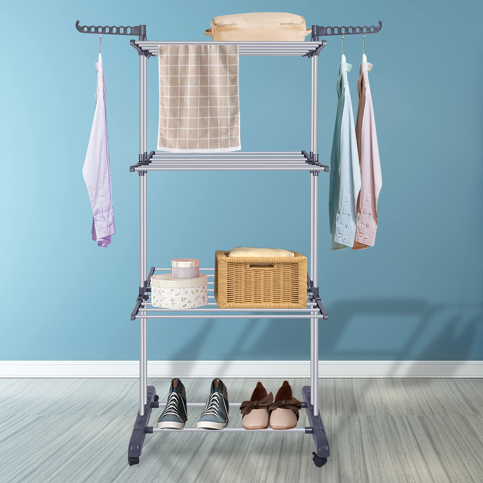 Buy innotic Clothes Drying Rack, Stainless Steel Oversized 4Tier