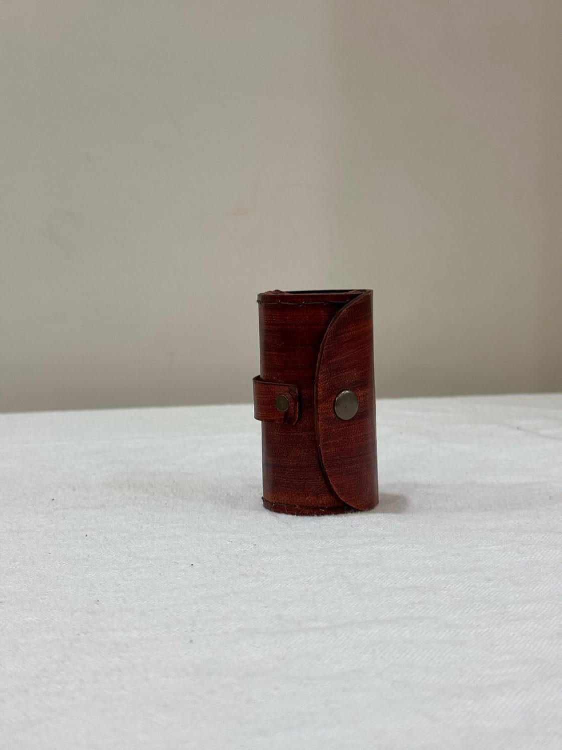 Vintage Style Brass Telescope, 7 Inch Extended Length, Leather Case, Gold Finish