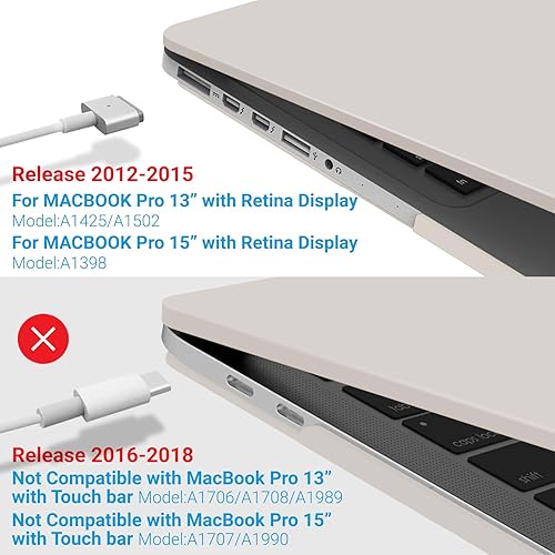 Miniatura 142 de iBenzer – 2 en 1 carcasa de plástico duro y cubierta de teclado para MacBook Pro Retina de 13"/15", Negro