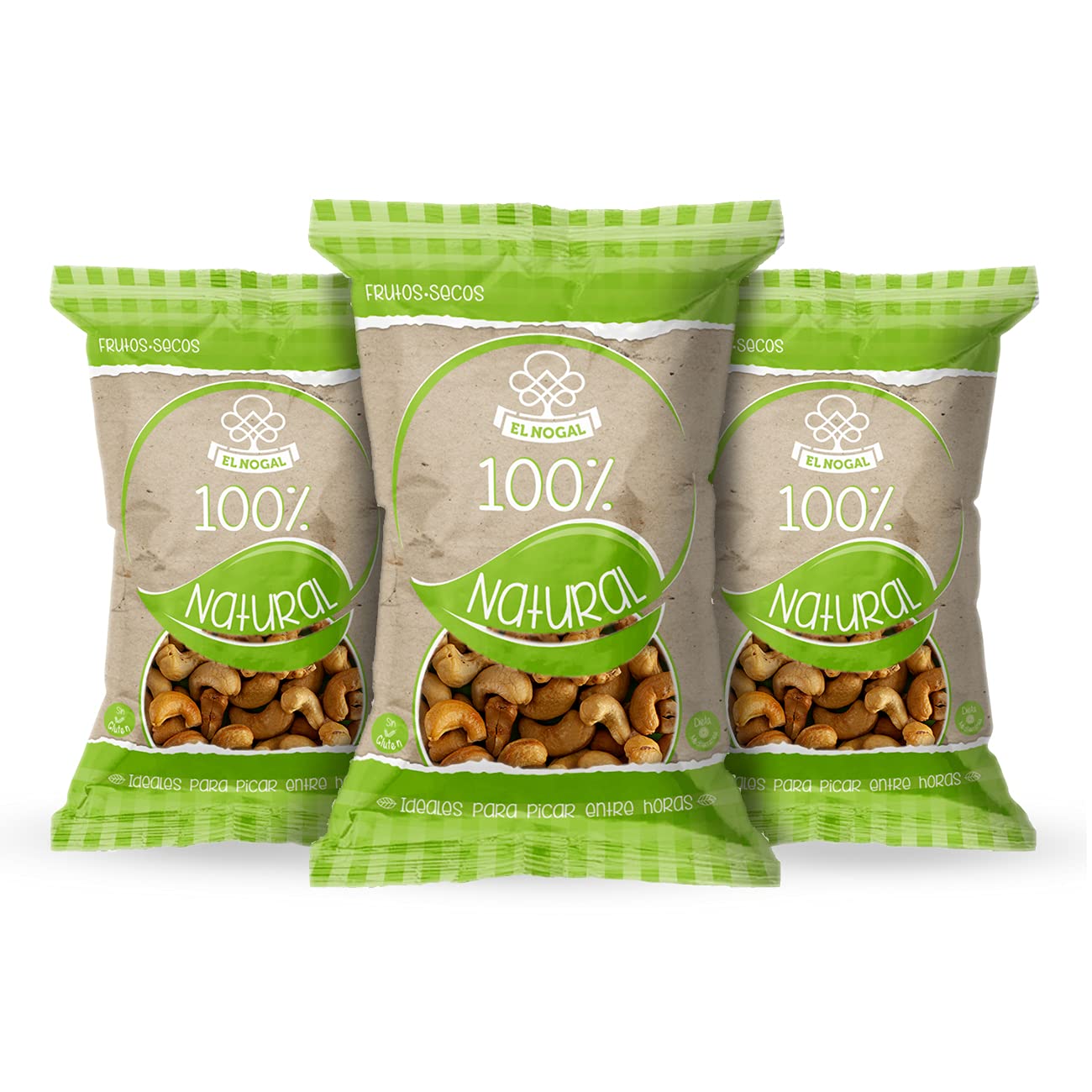 El Nogal Frutos Secos Anacardo Crudo, 100% Naturales Bolsa, 130 G