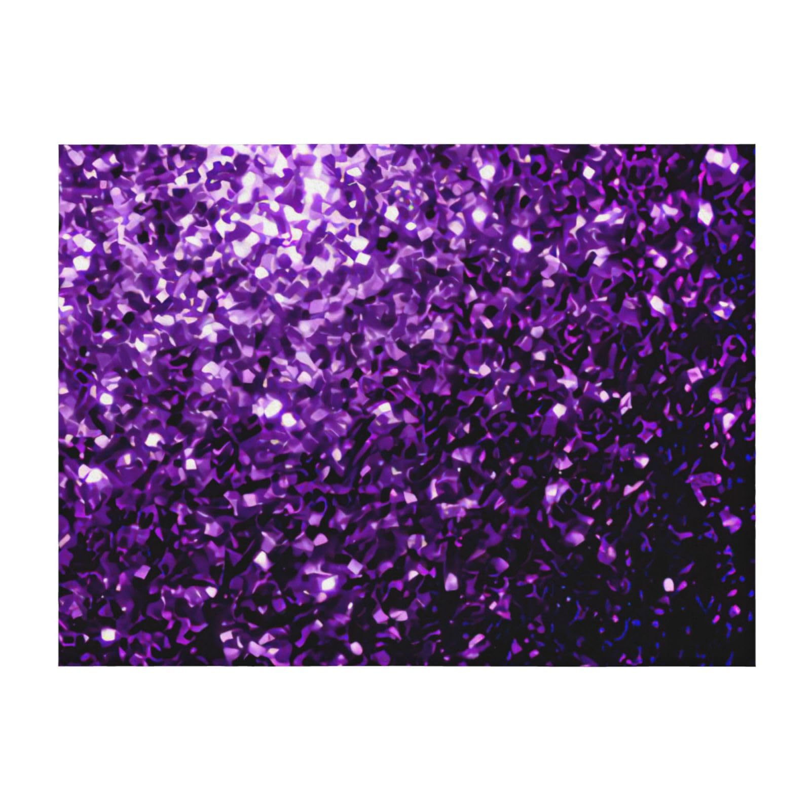 Couverture légère violette à imprimé pailleté toutes saisons pour lit et canapé