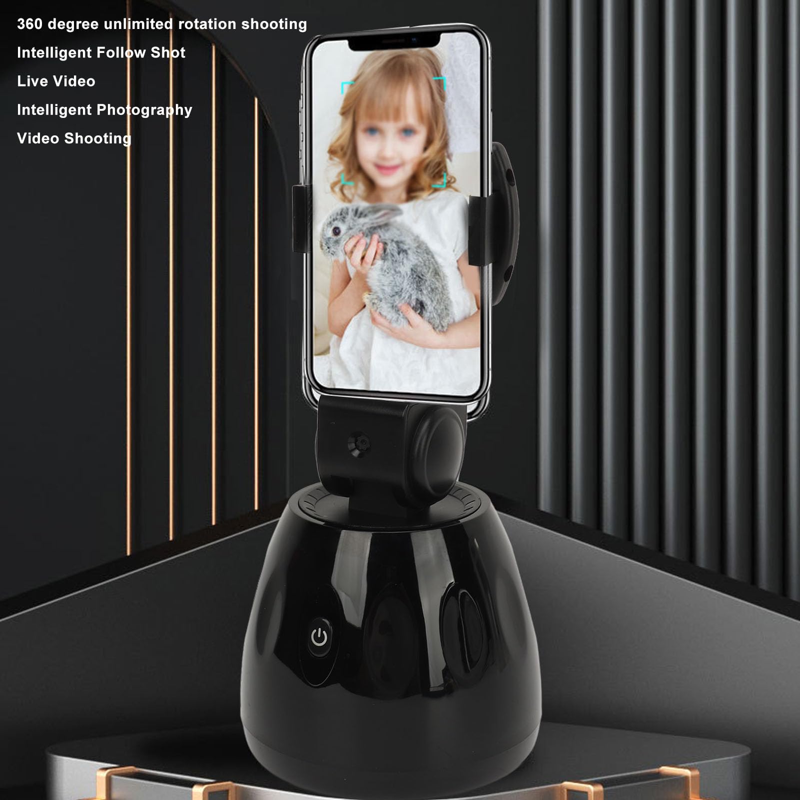SelfieShow Supporto Smartphone con Funzione di Tracciamento del Viso, Supporti per Telefono