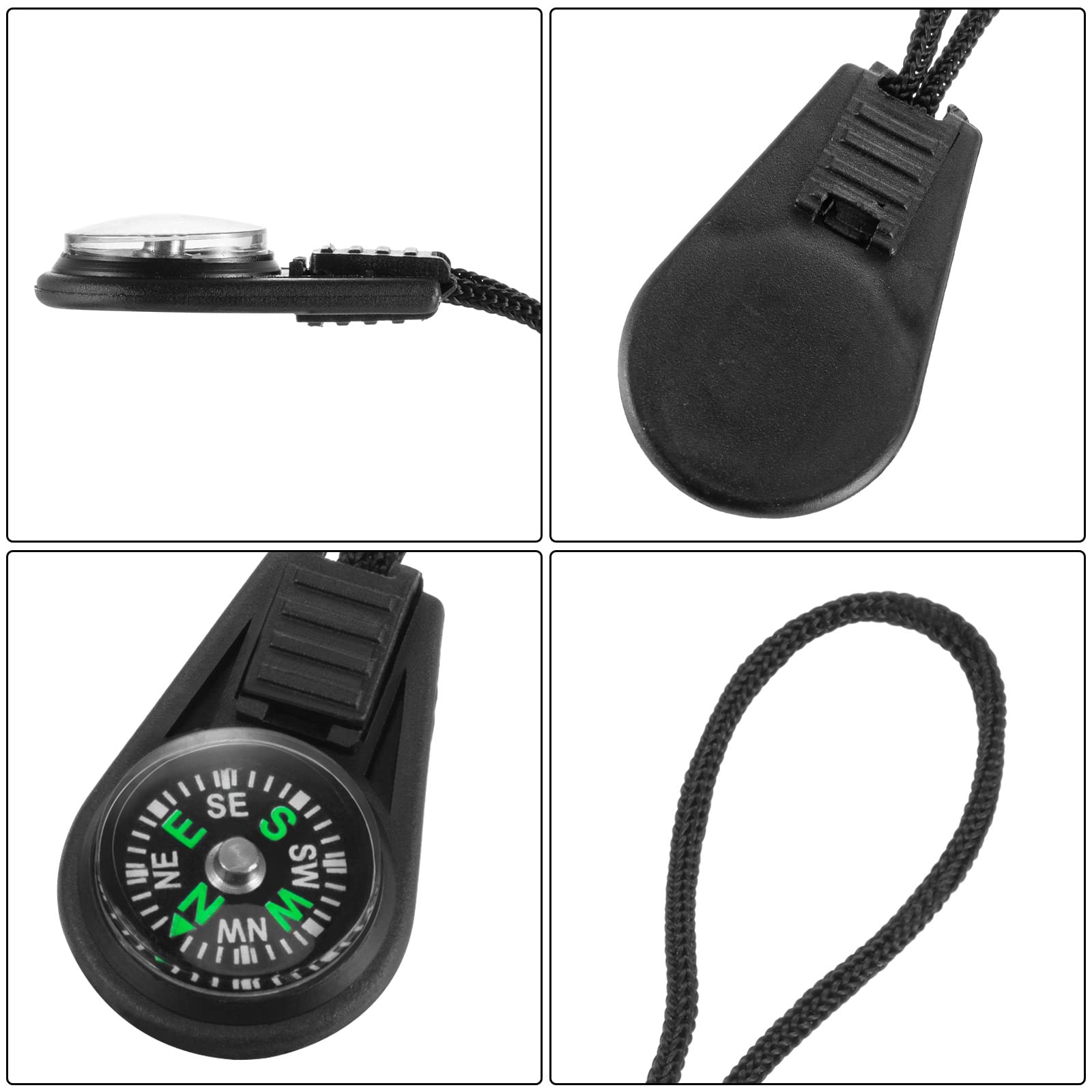 Lot de 200 mini boussole de survie en plein air, camping, randonnée, mini boussole remplie de liquide pour bracelet, collier, porte-clés