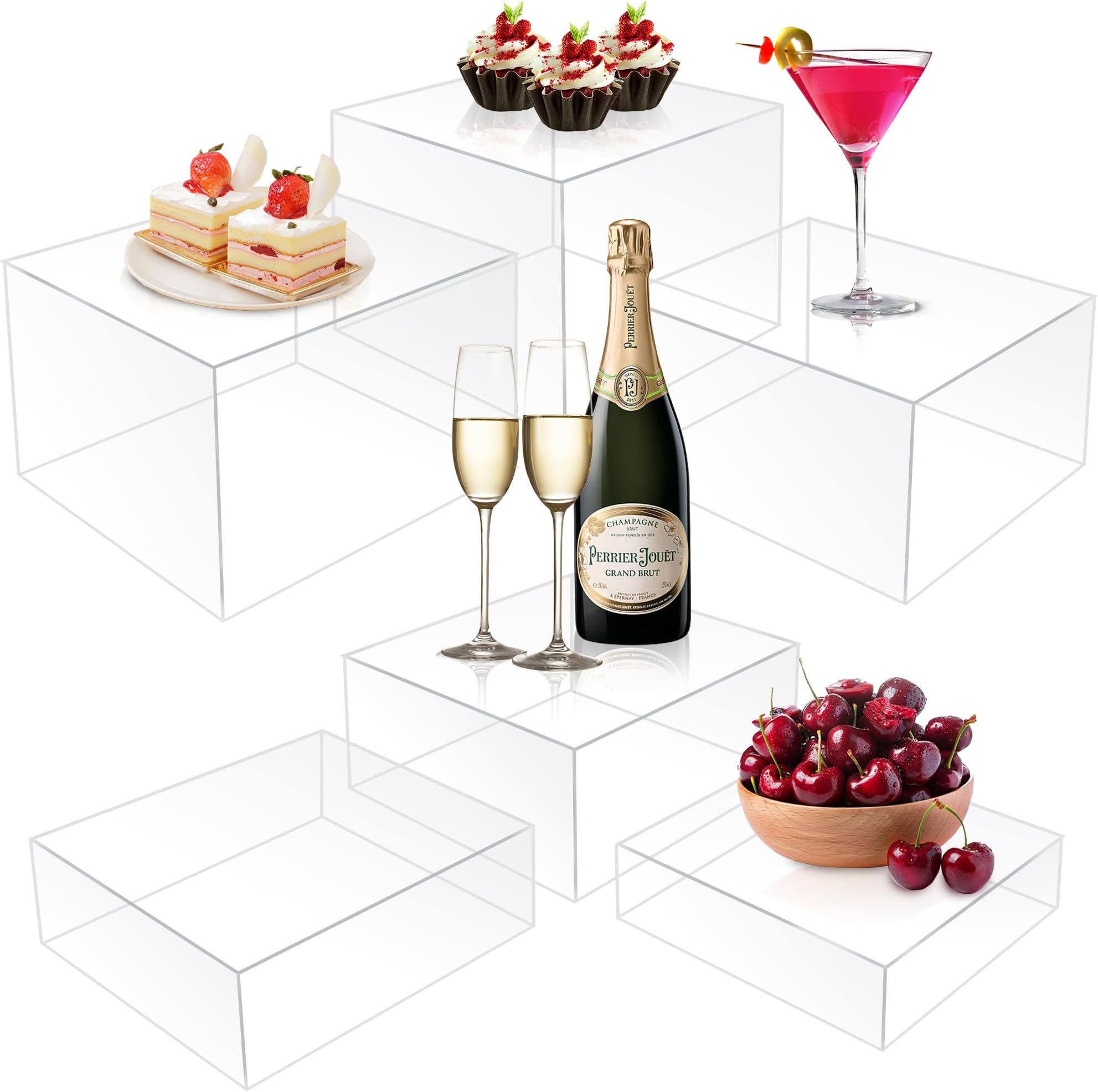 Amazon.com: KORETECH 6Pcs Buffet Risers, Food Risers for Buffet ...