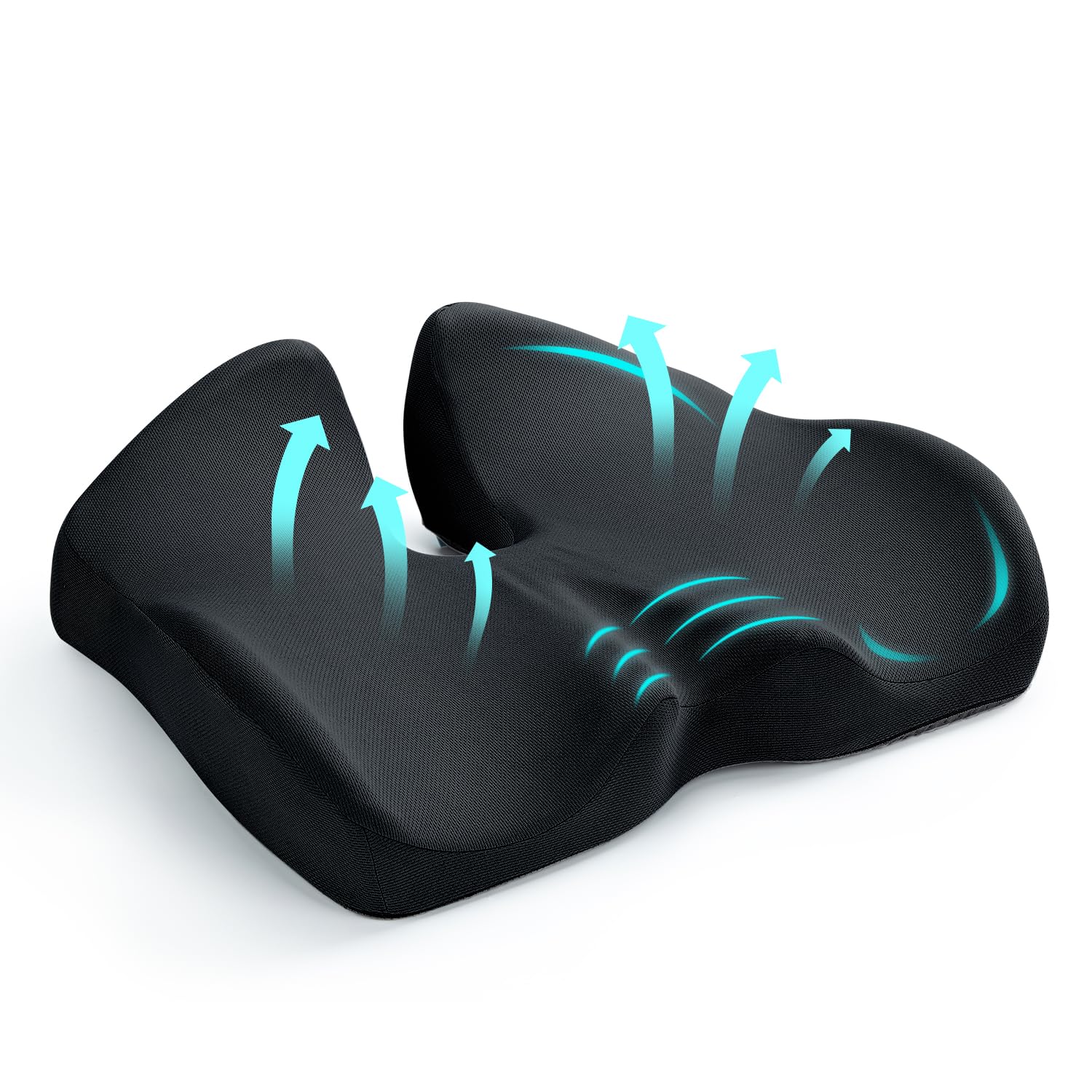 Seat Cushion for Office Chair, Memory Foam Sciatica Pain Relief Pillow, Seat Cushion for Hip, Tailbone, Coccyx Pain, Desk Chair Cushion for Office, Home Chair, Gaming Chair, Car, Wheelchair