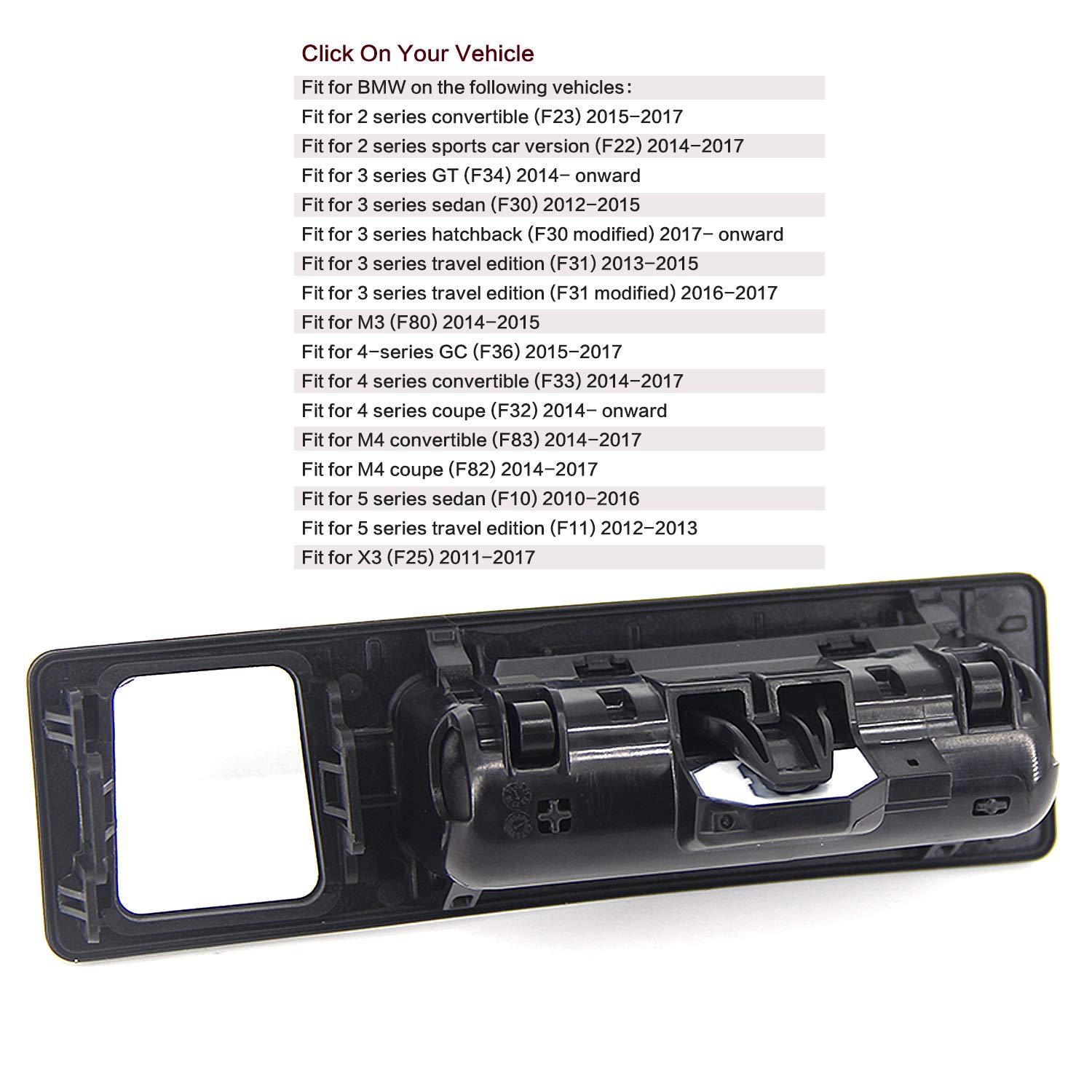 Color Black XICION Tailgate Trunk Boot Release Switch Tailgate Push