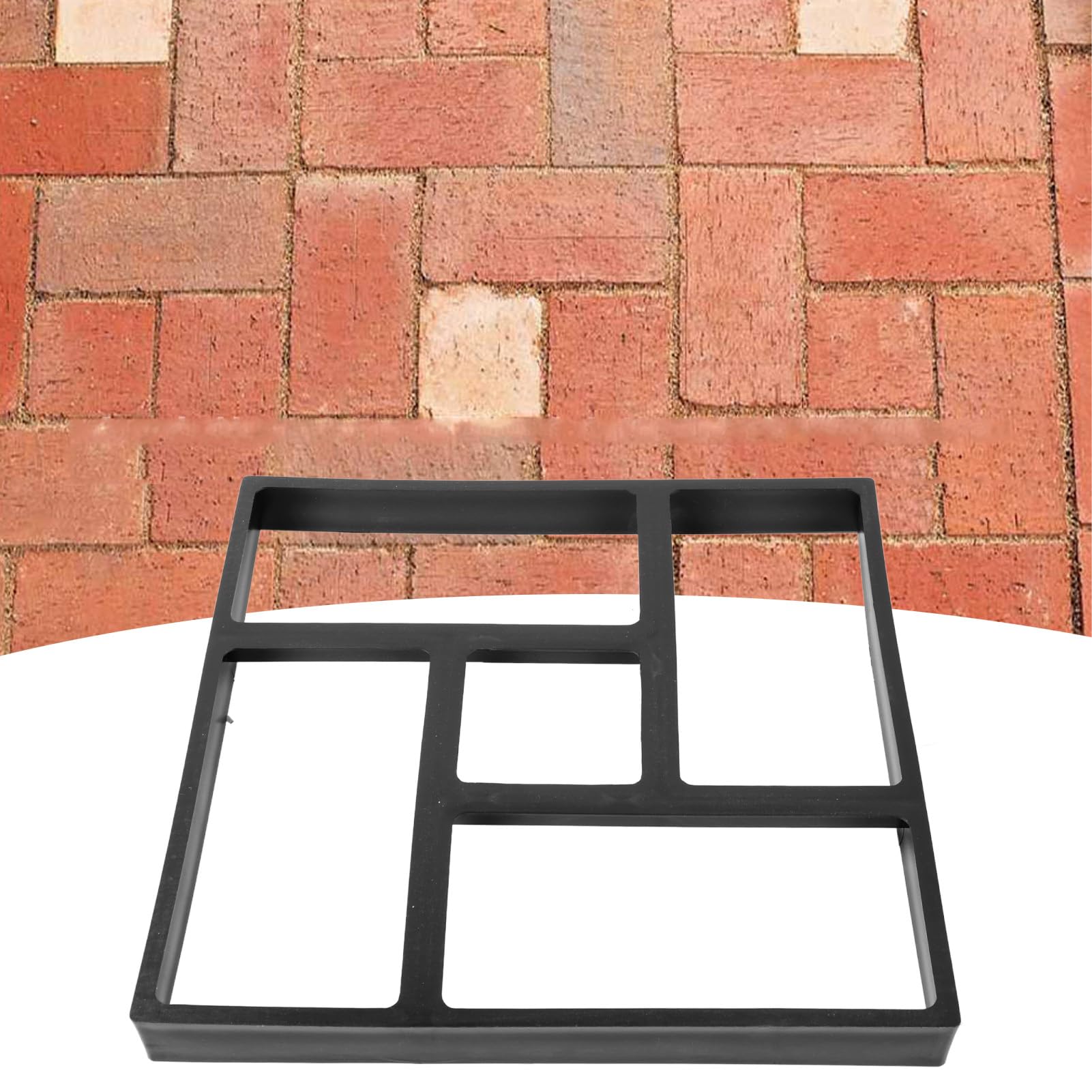 generic Molde de Plástico Reutilizable para Pavimento de Jardín, Camino de Hormigón para Patio, Pasarela y Suelo, Molde Duradero, Ligero y Fácil de Usar para Proyectos de Paisajismo en