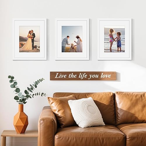 Miniatura 524 de Picrit - Juego de 12 portarretratos de 5 x 7 pulgadas para colgar en la pared o exhibir sobre una mesa, para fotos de 4 x 6 con paspartú o 5 x 7