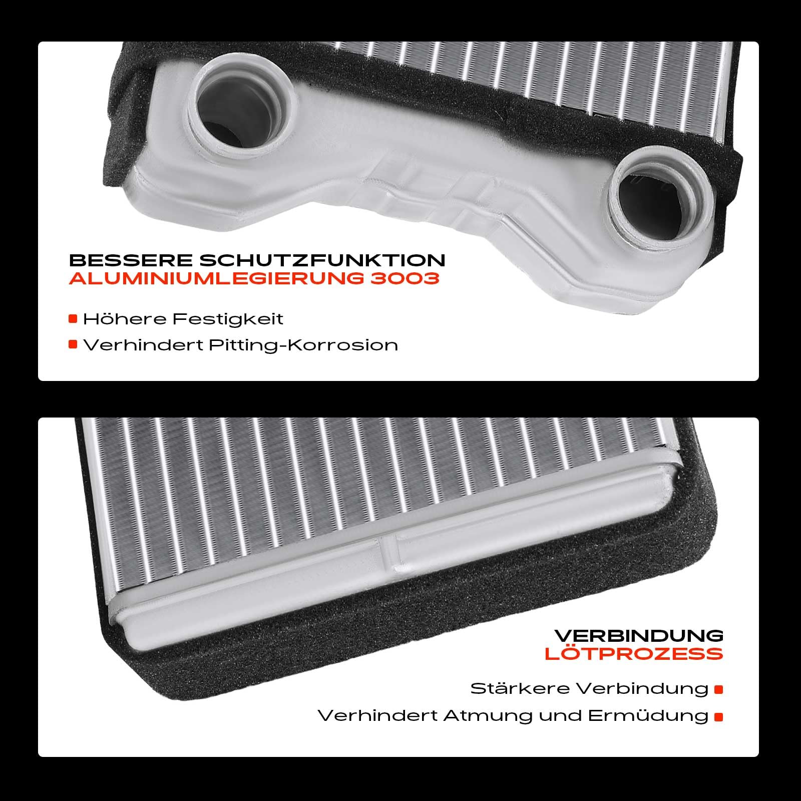 Frankberg Scambiatore di calore Riscaldamento interno Compatibile con A4 8E2 2.0L A4 Avant 8E5 1.9L A4 Avant 8E5 2.0L Exeo ST 3R5 2.0L A4 8E2 1.6L Replace# 70226