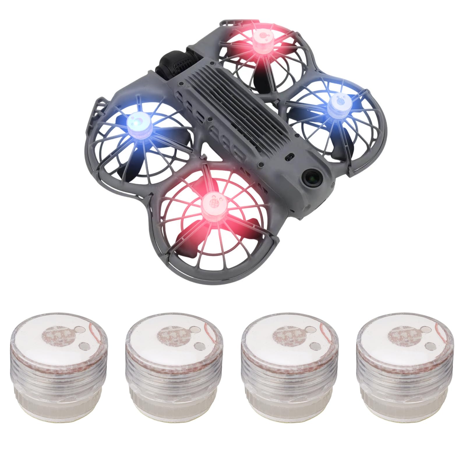 Luces de señal de advertencia de vuelo nocturno NEO 2 para DJI NEO 2, luz estroboscópica LED de mini dron, lámpara de navegación de alta luminosidad, accesorios de iluminación (4 piezas)