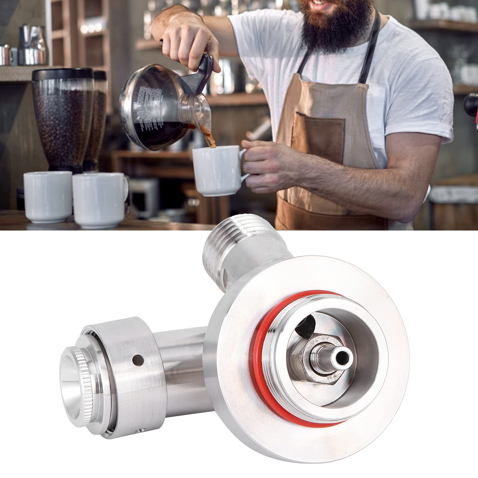 Walfront Dispensador de Nitrógeno Herramienta de café Mini Grifo de