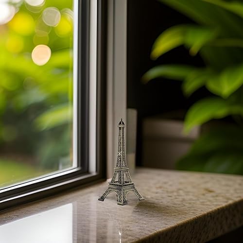 Miniatura 3 de Estatua de la Torre Eiffel de París de metal, 10 pulgadas, réplica de recuerdo (9.8 in)
