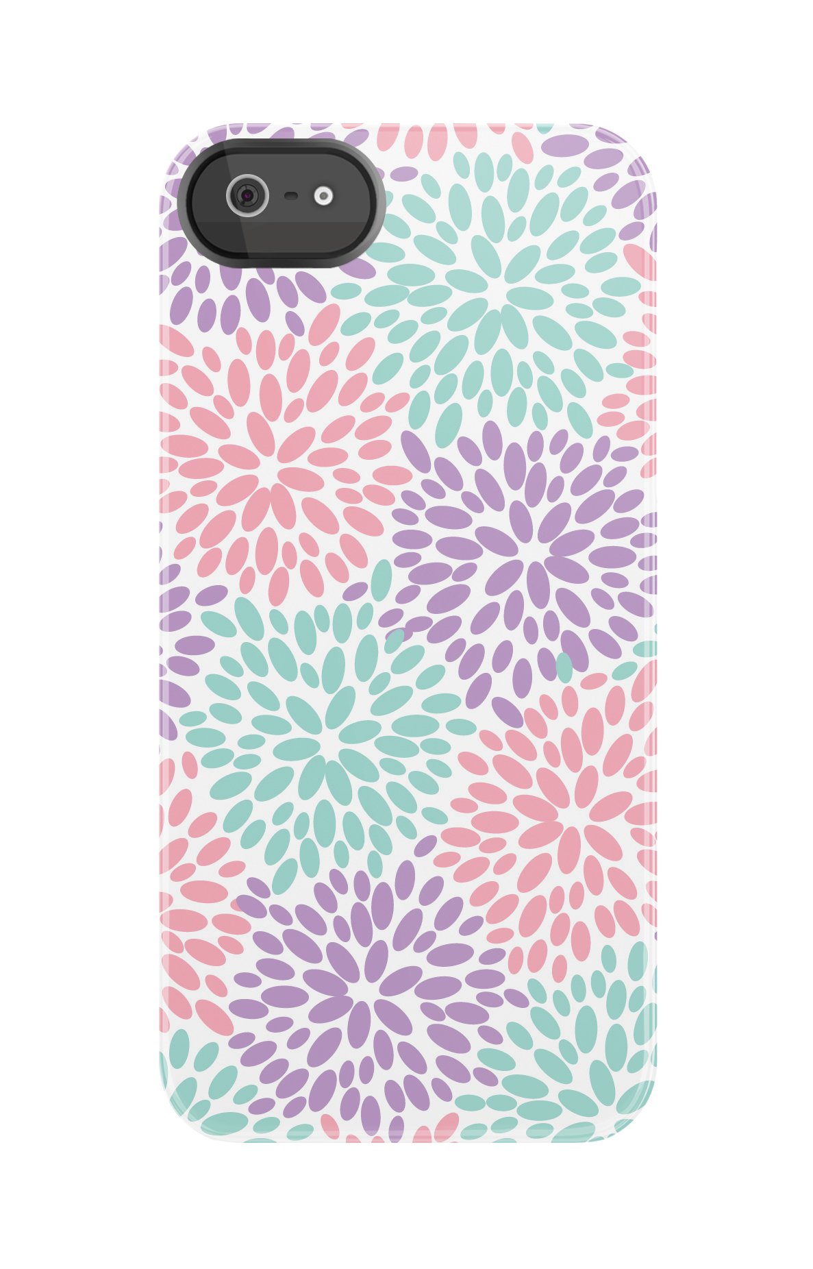 Uncommon LLC Fireworks Floral Pastel Deflector Hard Case for iPhone 5/5S - Carrying Case - Retail Packaging - Multicolored