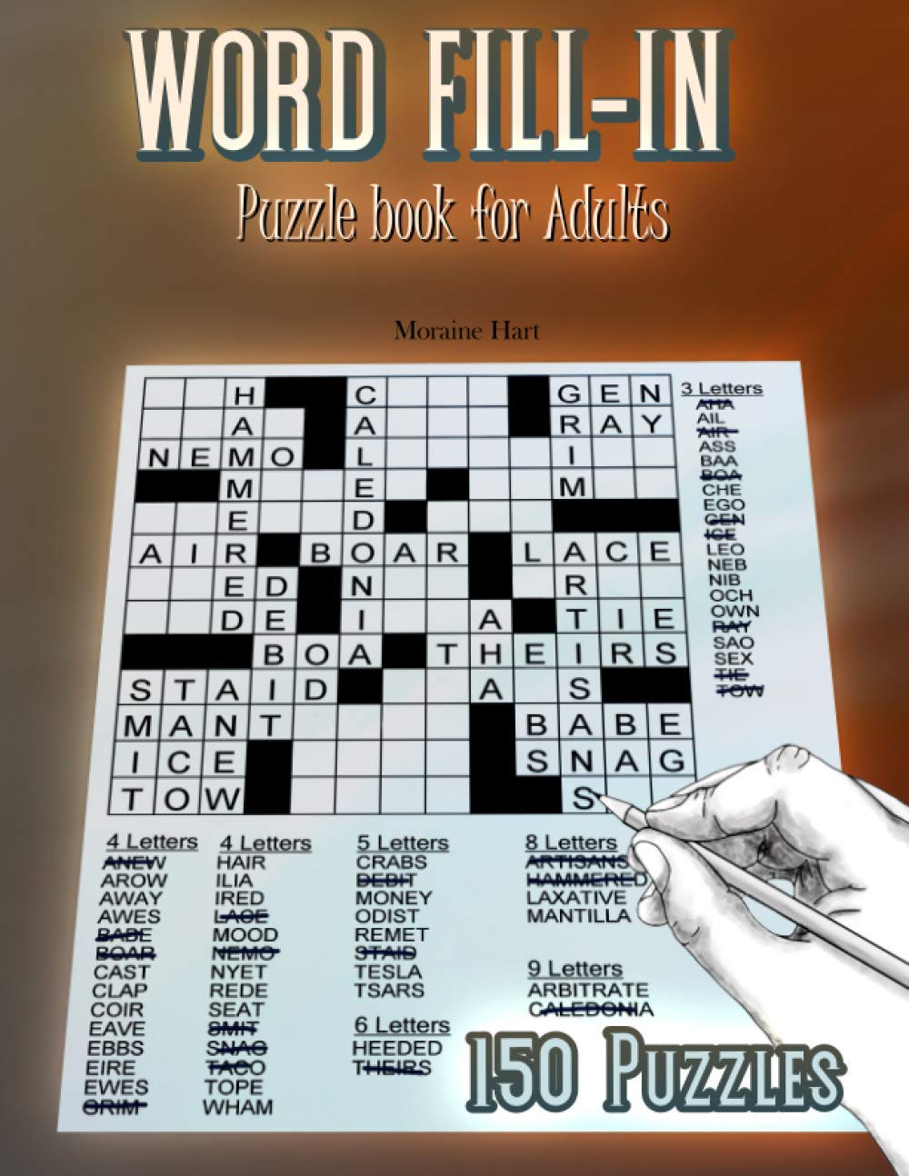 Word Fill-In: Puzzle Book for Adults with 150 Puzzles