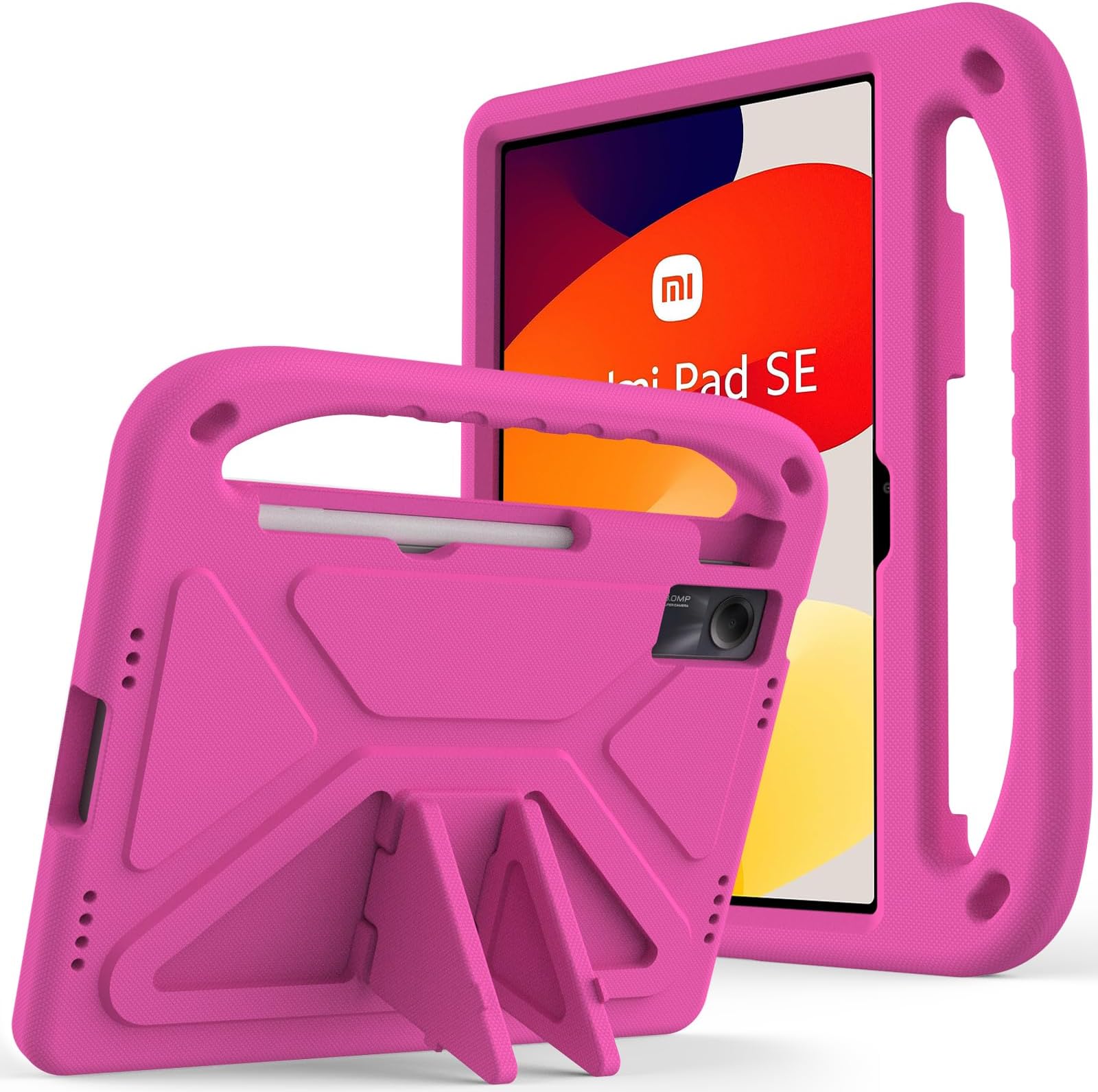 Funda Para Xiaomi Redmi Pad De 10.6 Pulgadas 2022, Ligera, A Prueba De Golpes, Con Soporte Giratorio, Funda Protectora Para Tableta Redmi Pad De 10.6 Pulgadas Lanzada En 2022 (morado Y Rosa