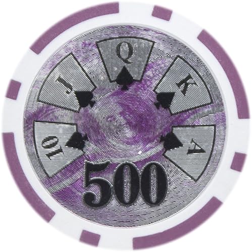 Brybelly Ben Franklin Poker Chip Pesado 0.49oz Arcilla Compuesto  Paquete de 50