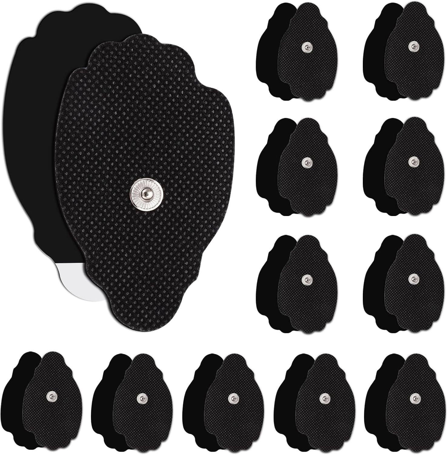 24 Pack TENS Unit Replacement Electrode Pads, Black