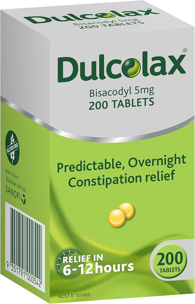 Dulcolax Tablets 5mg Predictable Constipation Relief Two Way Action