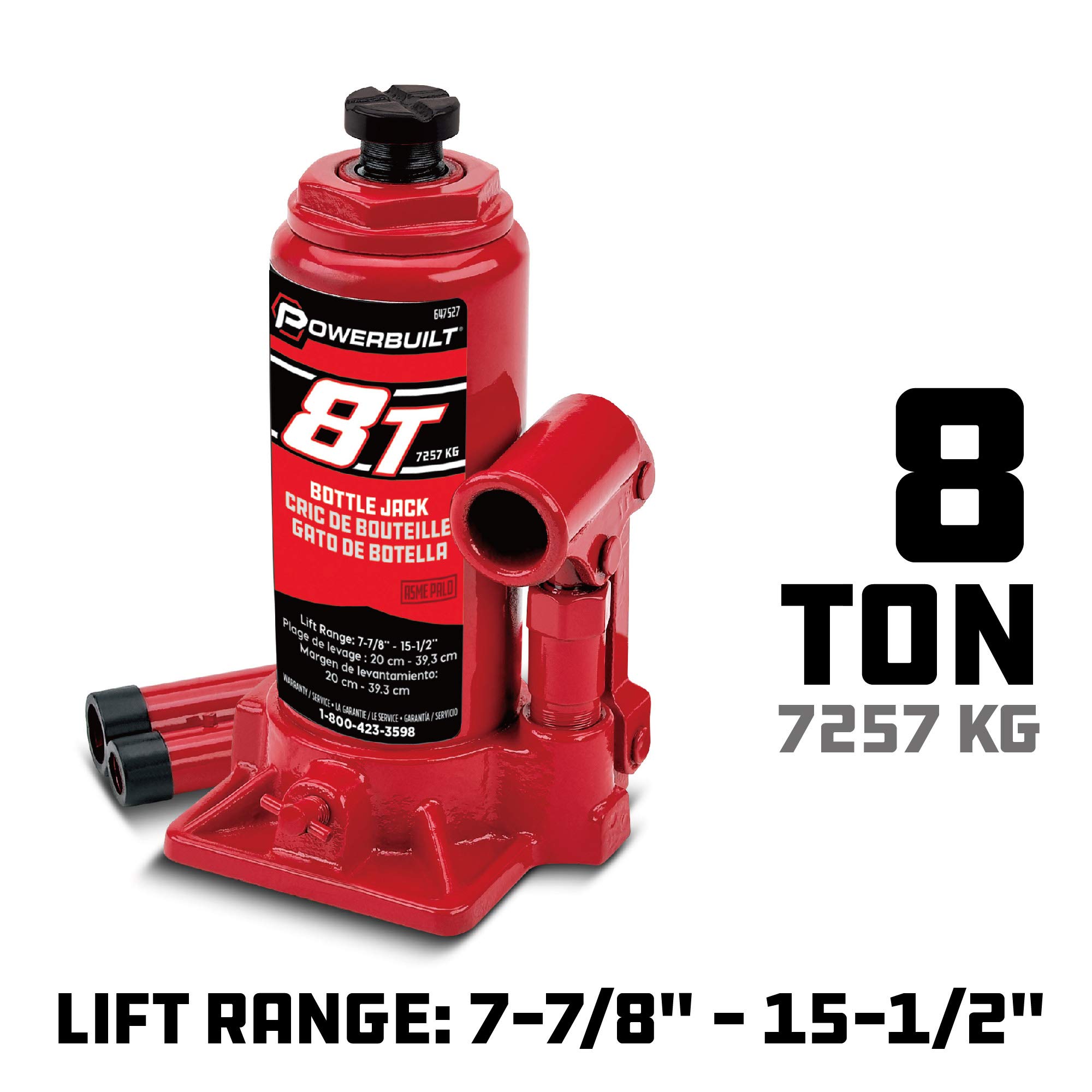 Alltrade 647527 - Martinetto da 8 tonnellate, Colore: Rosso