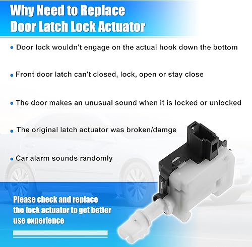 Miniatura 6 de X AUTOHAUX Motor del actuador de la cerradura de la puerta de la tapa del combustible para Volkswagen Passat 1998-2005 1K5-959-782 3B0959782