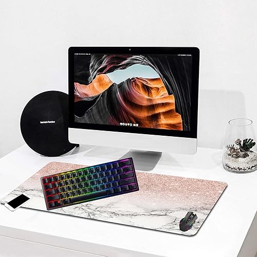 Miniatura 2 de Alfombrilla de mouse grande, alfombrilla de mouse de goma antideslizante, alfombrilla de mouse profesional personalizada para juegos, trabajo,