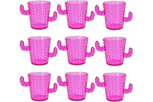 Fiesta Shot Glasses: Vibrant Pink Cactus Shot Glasses for Unforgettable Celebrations