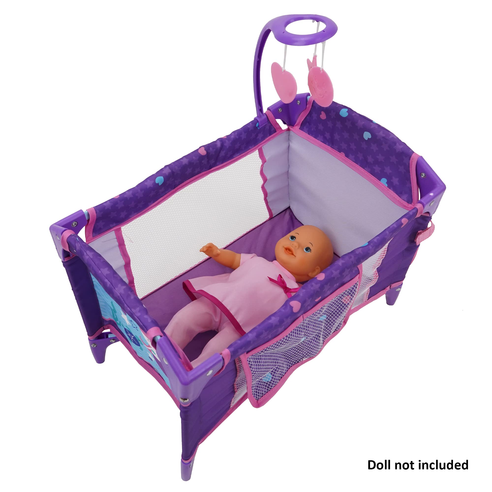 Doll High Chair 509 Crew Kids' Mermaid Pretend Play Doll Travel