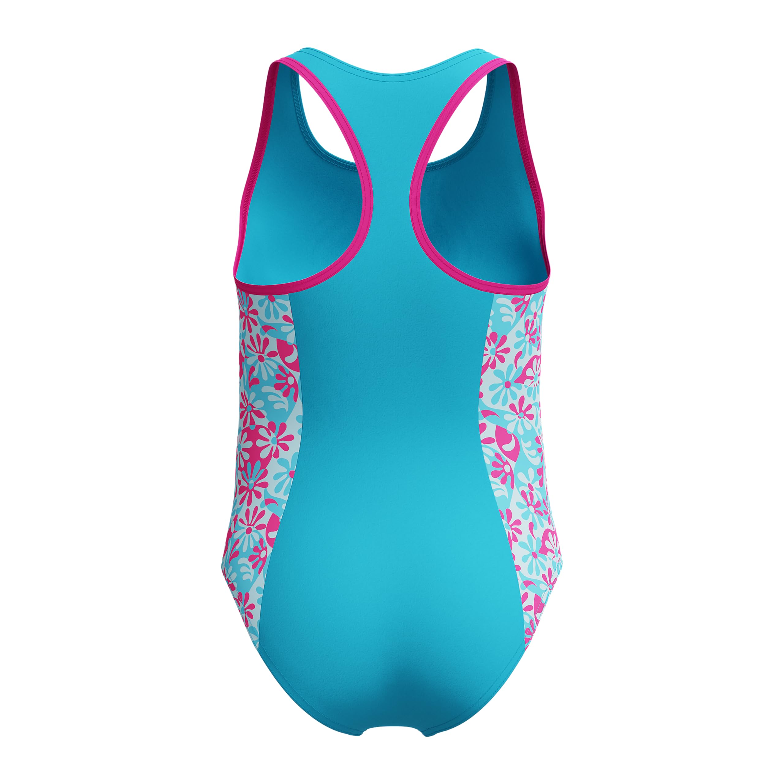 Speedo Swimsuit One Piece Thick Strap Racer Back Printed Costume intero Bambine e ragazze