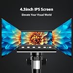 Hayve 4.3'' IPS Coin Microscope, 1000X Magnification Digital Microscope for Adults,Coin Collection Supplies with 8 Adjustable LEDs,Windows Compatible