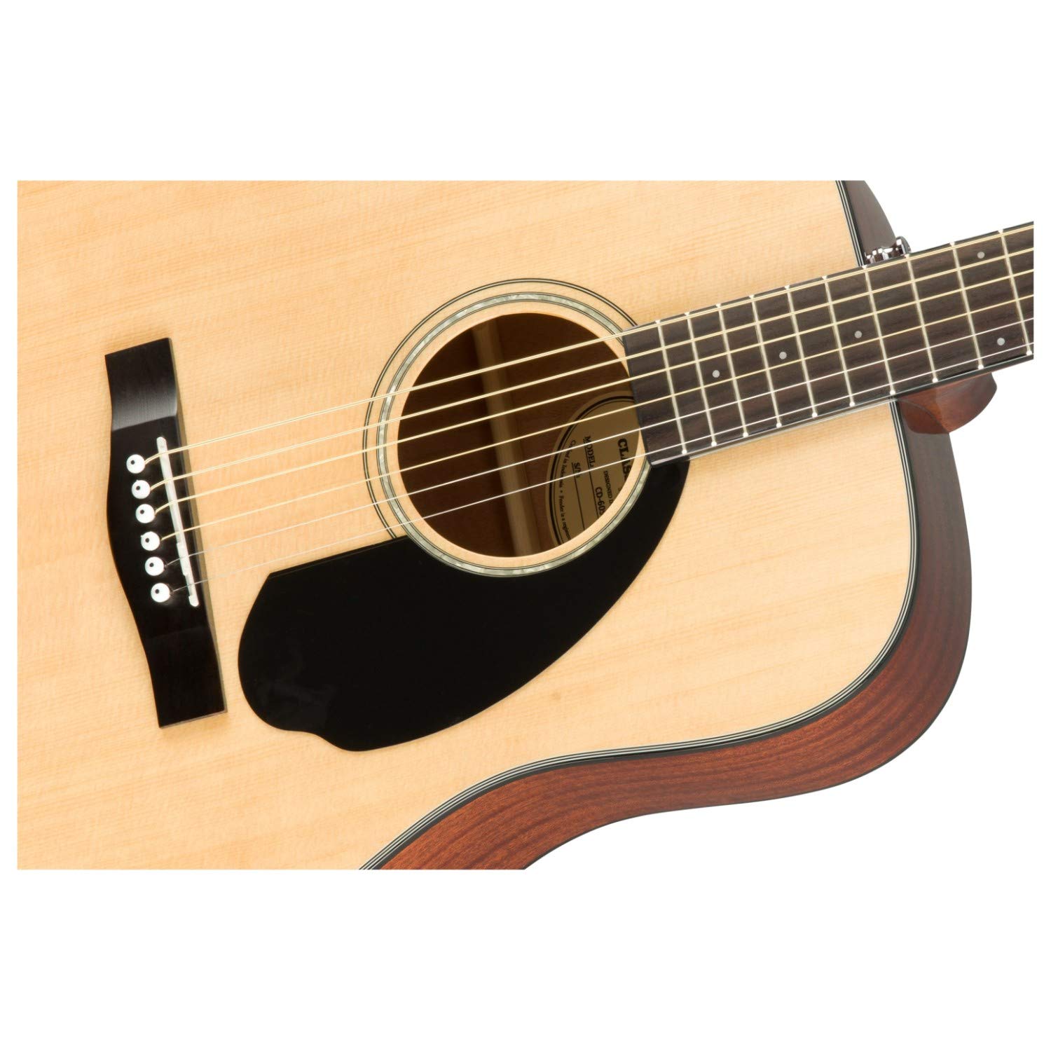 Fender 0961701021 cd-60s Oberteil massiv natur Akustik Gitarre w/Ständer und Tuner