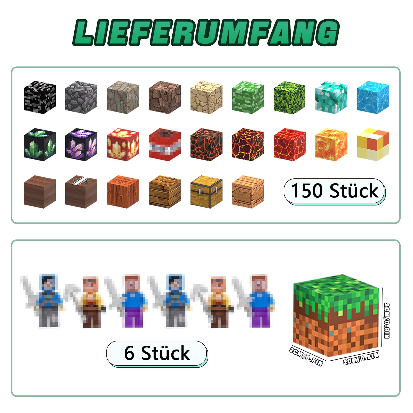 Bloques de construcción magnéticos, 150 unidades, juego de bloques de construcción magnéticos con 6 figuras de mineros y 20 pegatinas, juguete magnético 3D para niños a partir de 3, STEM