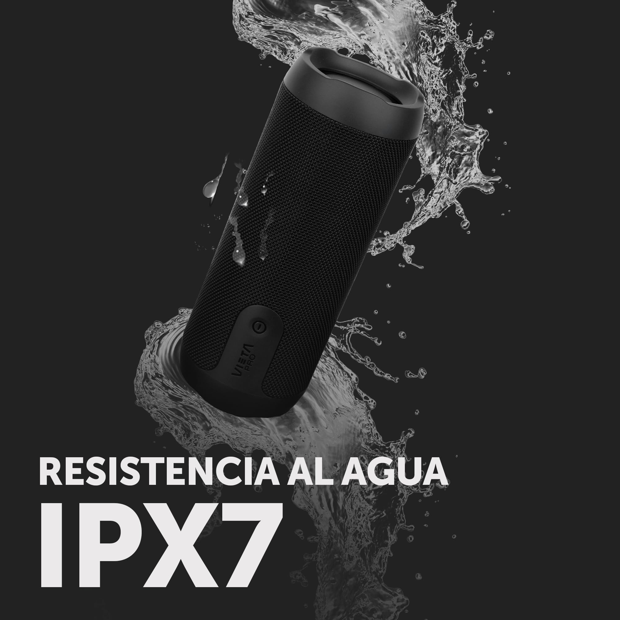 Vieta Pro Star 2 Altavoz Bluetooth 5.3 Potente de 40W Portátil, Impermeable IPX7 para Piscina y Exterior. Speaker Pequeño Batería 11h con TWS, USB y App Audio