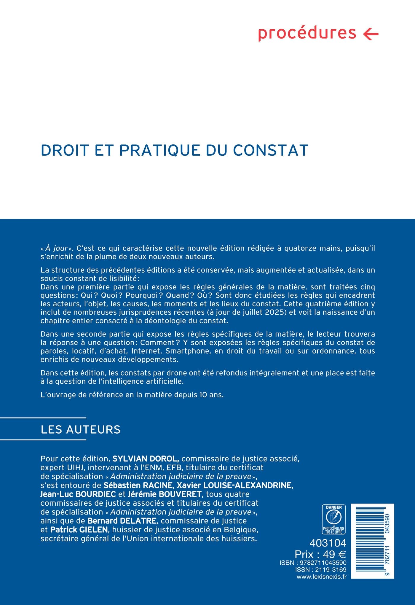 Droit et pratique du constat
