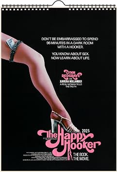 Wall Calendar 2027 [12 pages 8"x12"] Hookers Movies Vintage Posters Film Collection