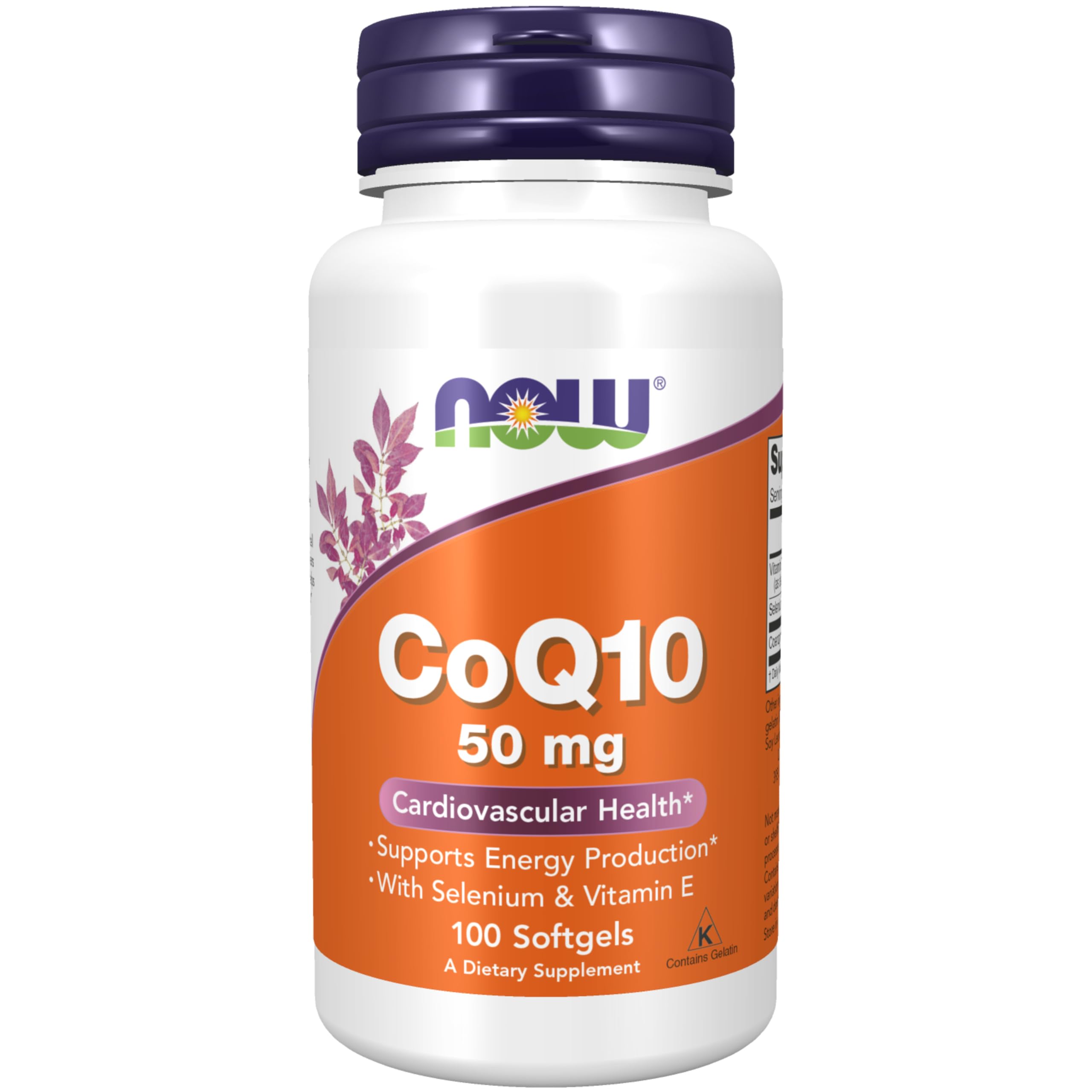 NOW Supplements, CoQ10 50 mg, Pharmaceutical Grade, 100 Softgels 100 Count (Pack of 1)
