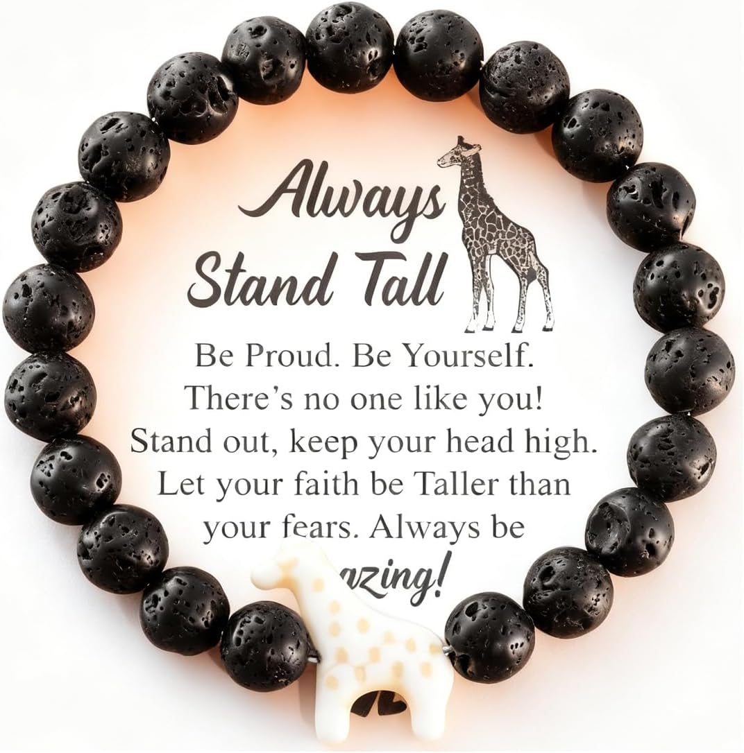 Giraffe Gifts Bracelet for Women Adults Men Girrafe Lovers Jewelry Giraffe Bracelet