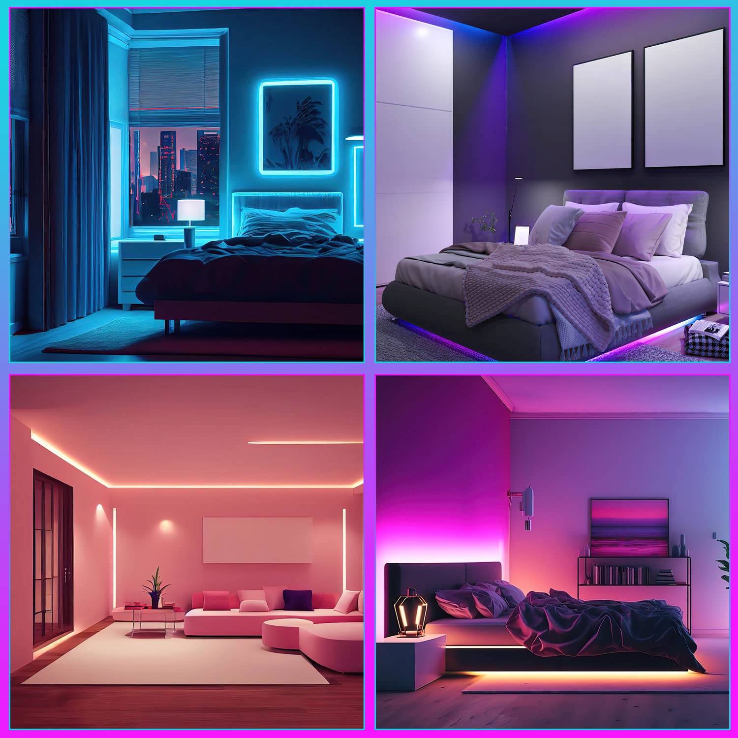 Profil aluminiowy LED, listwa LED, profil aluminiowy LED do taśm LED z białą mleczną osłoną, zaślepkami i klamrą montażową