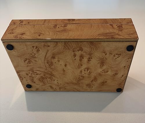 Miniatura 6 de Cruiser's Caché Burl Wood Design Luxe Caja decorativa  Totalmente forrada de gamuza  Grande - 10 pulgadas