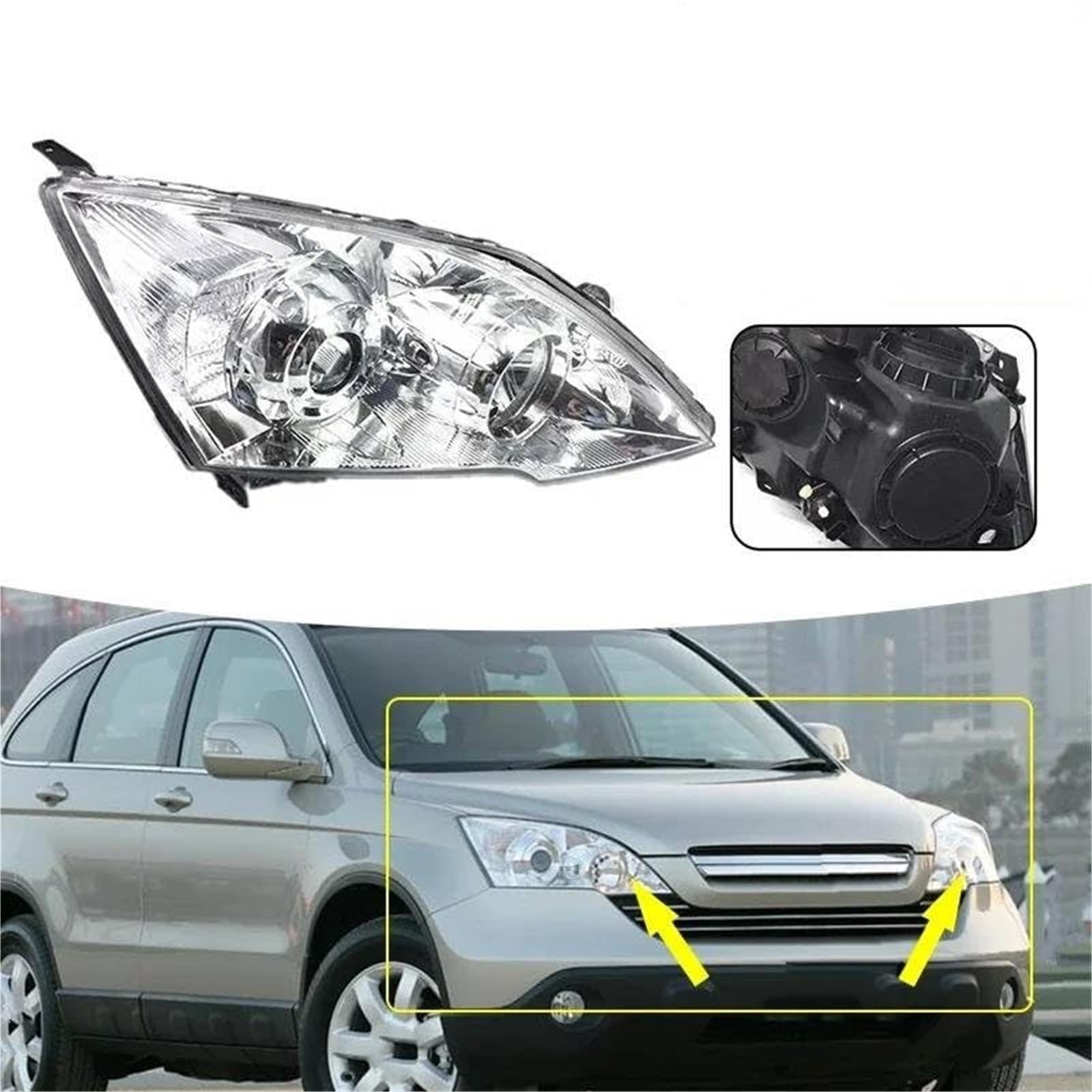 Gruppo ottico anteriore Per CR-V 2007-2011 Fari auto LED