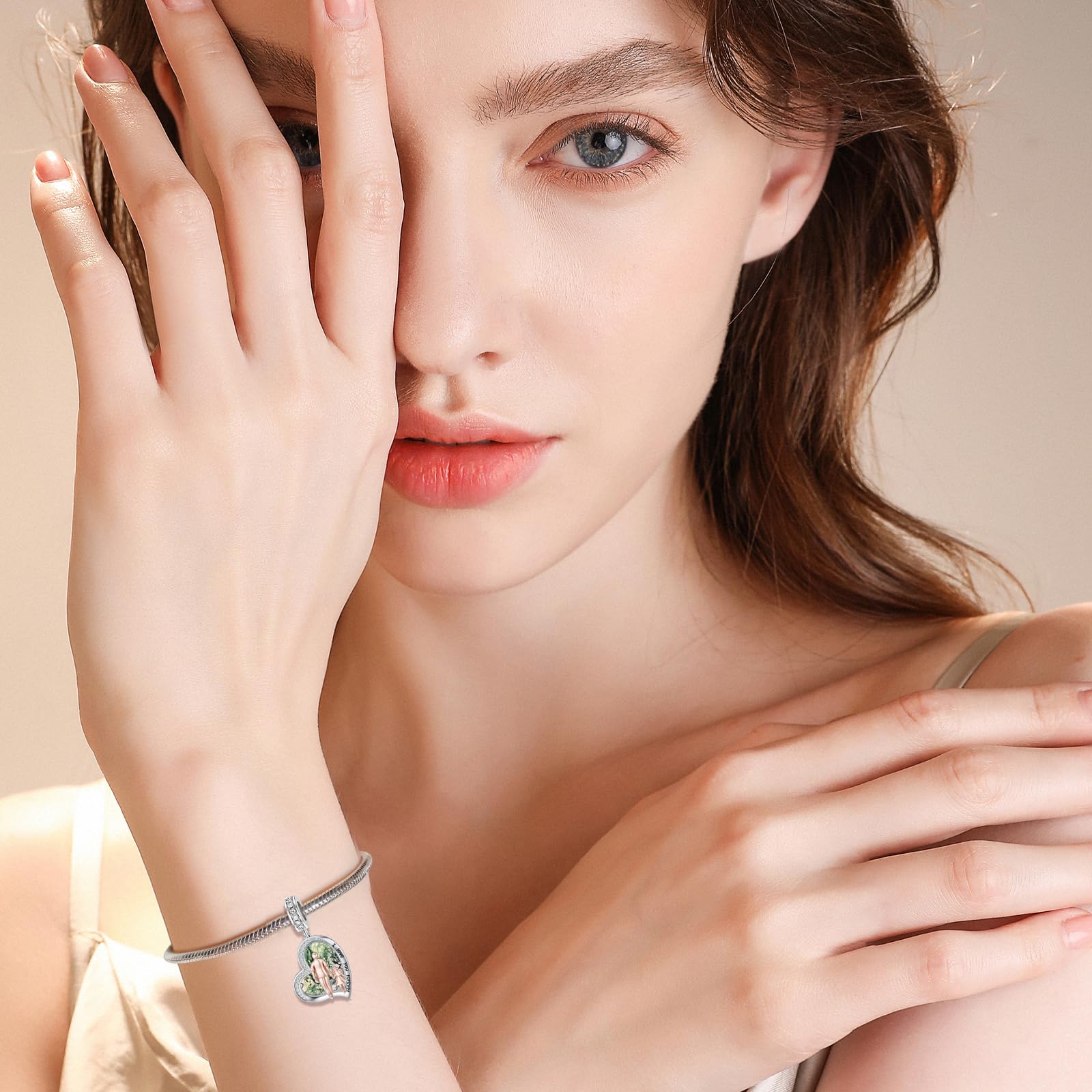 Père fille charme fit pandora charmes bracelet en argent sterling breloques pour bracelets anniversaire Saint Valentin cadeaux pour fille mère amant