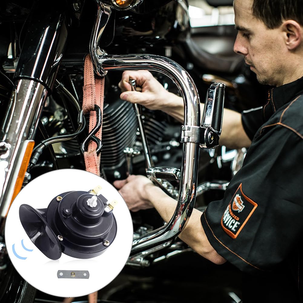 Claxon Moto uniwersalny 12 V, ślimak klakson samochodowy, klakson 12 V, motocykl klakson uniwersalny róg, wodoodporny, łatwy w instalacji, do motocykla, samochodu, ciężarówki, pociągu, łodzi