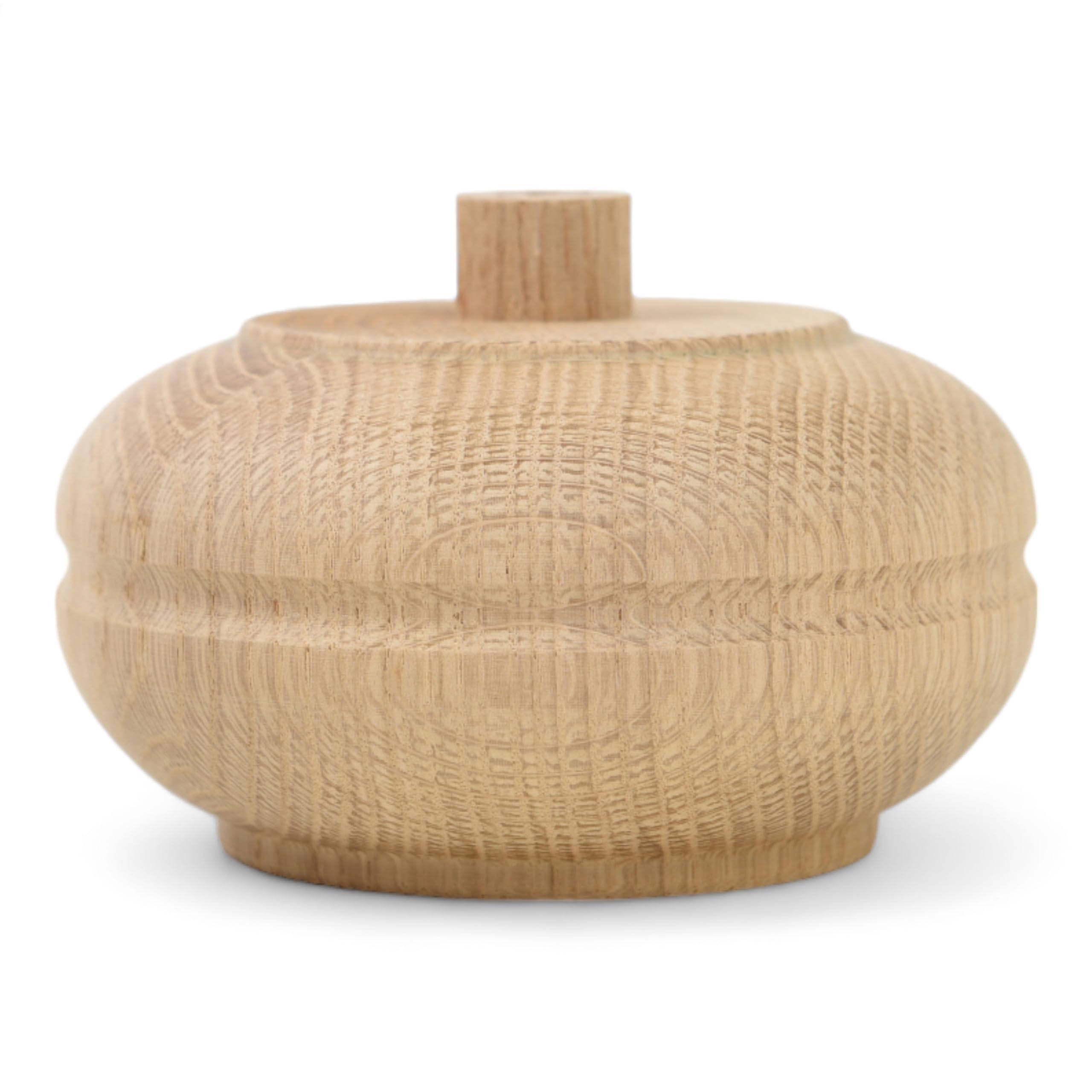 Holzando Möbelfüße aus Holz – Ø120 mm, naturbelassenes Eichenholz