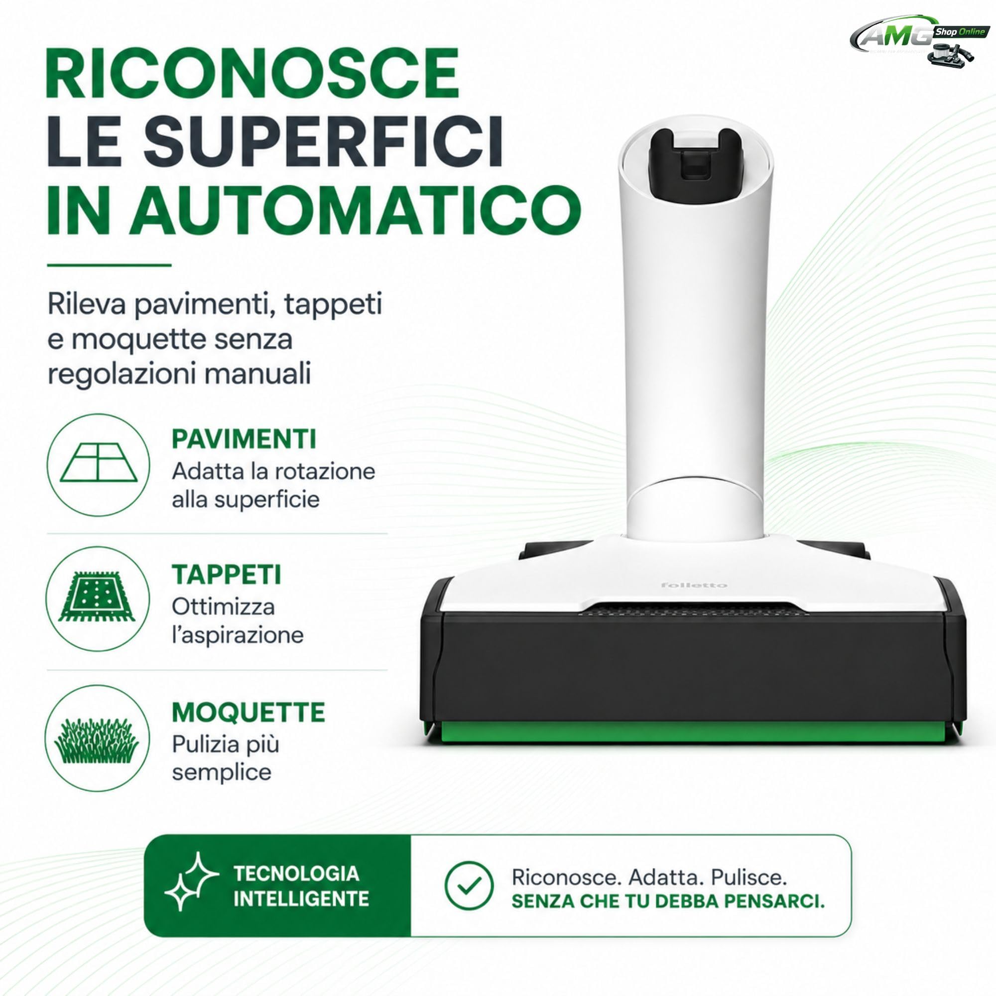 Spazzola Elettrica Multifunzione Folletto EB7s con Kobosan e Kit Spazzola